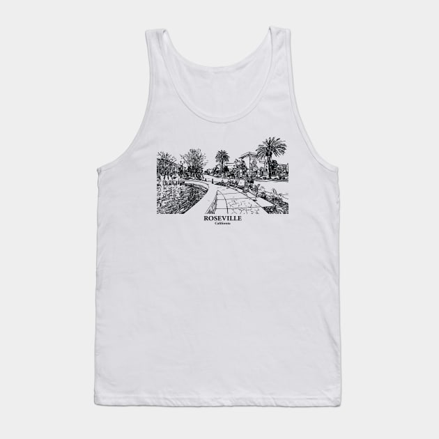 Roseville - California Tank Top by Lakeric